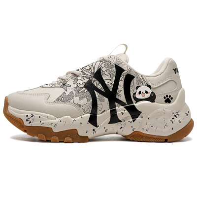 MLB Big Ball Chunky Sneakers Unisex Low Top White/Brown