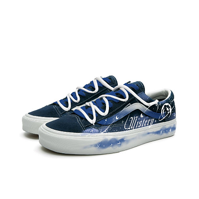 Vans Style 36 Abrasion Resistant Low Top Skateboard Shoes Unisex Blue White