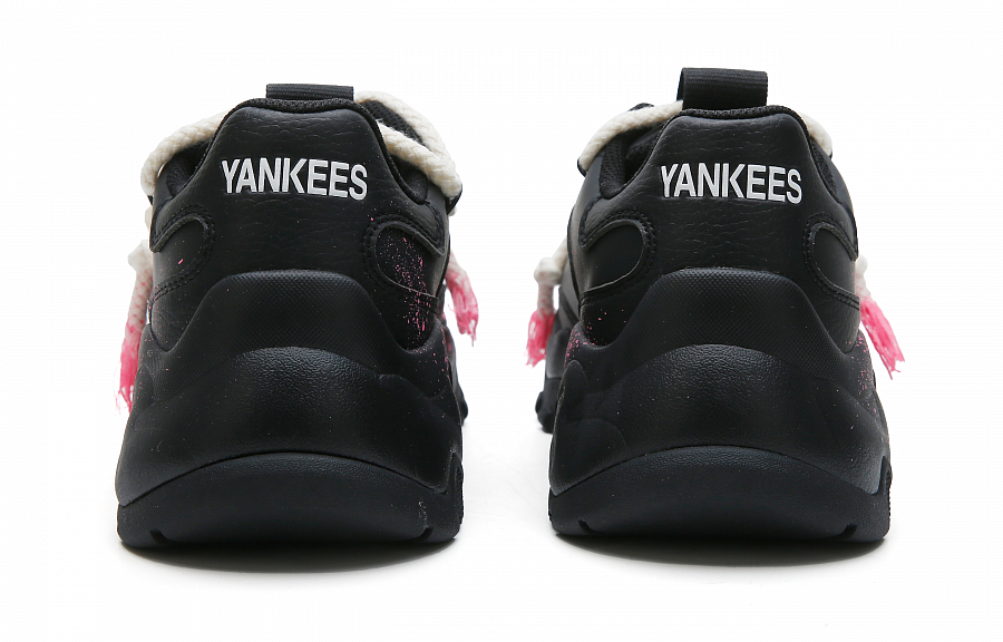 MLB Big Ball Chunky Anti-Slip Wear-Resistant Low-Top Chunky Sneakers Unisex Cherry Pink