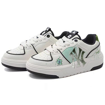 MLB Chunky Liner Low Top Skateboard Shoes Unisex White