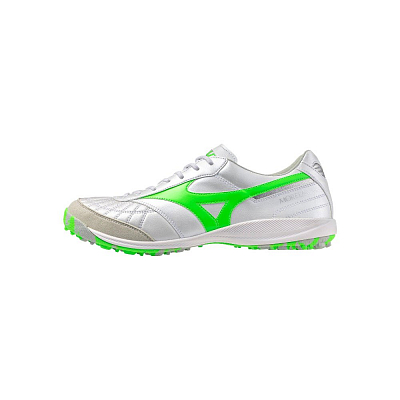 Mizuno TF Rubber Broken Studs Cushioning Soccer Shoes Unisex Silver White