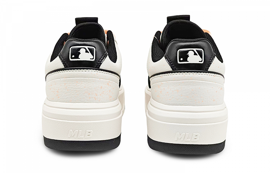 MLB Chunky Liner Abrasion Resistant Low Top Skateboard Shoes Unisex White Orange