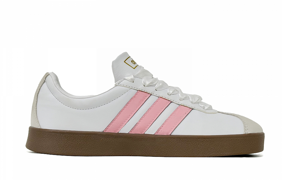 Adidas Neo VL Court 2.0 Anti Slip Wear Resistant Low Top Skateboard Shoes Unisex Pink купить в интернет-магазине Yoocart с быстрой доставкой по России.