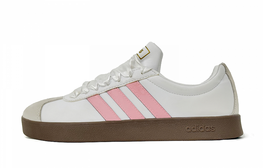 Adidas Neo VL Court 2.0 Anti Slip Wear Resistant Low Top Skateboard Shoes Unisex Pink купить в интернет-магазине Yoocart с быстрой доставкой по России.