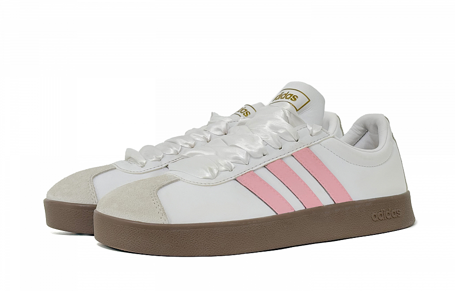 Adidas Neo VL Court 2.0 Anti Slip Wear Resistant Low Top Skateboard Shoes Unisex Pink купить в интернет-магазине Yoocart с быстрой доставкой по России.
