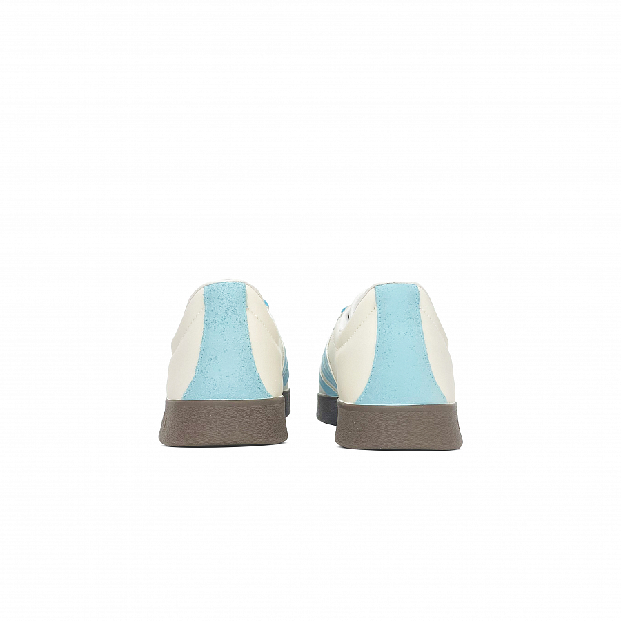 Adidas Neo VL Court 2.0 Coverage Slip Resistant And Abrasion Resistant Low Top Skateboard Shoes Unisex Beige Blue купить в интернет-магазине Yoocart с быстрой доставкой по России.
