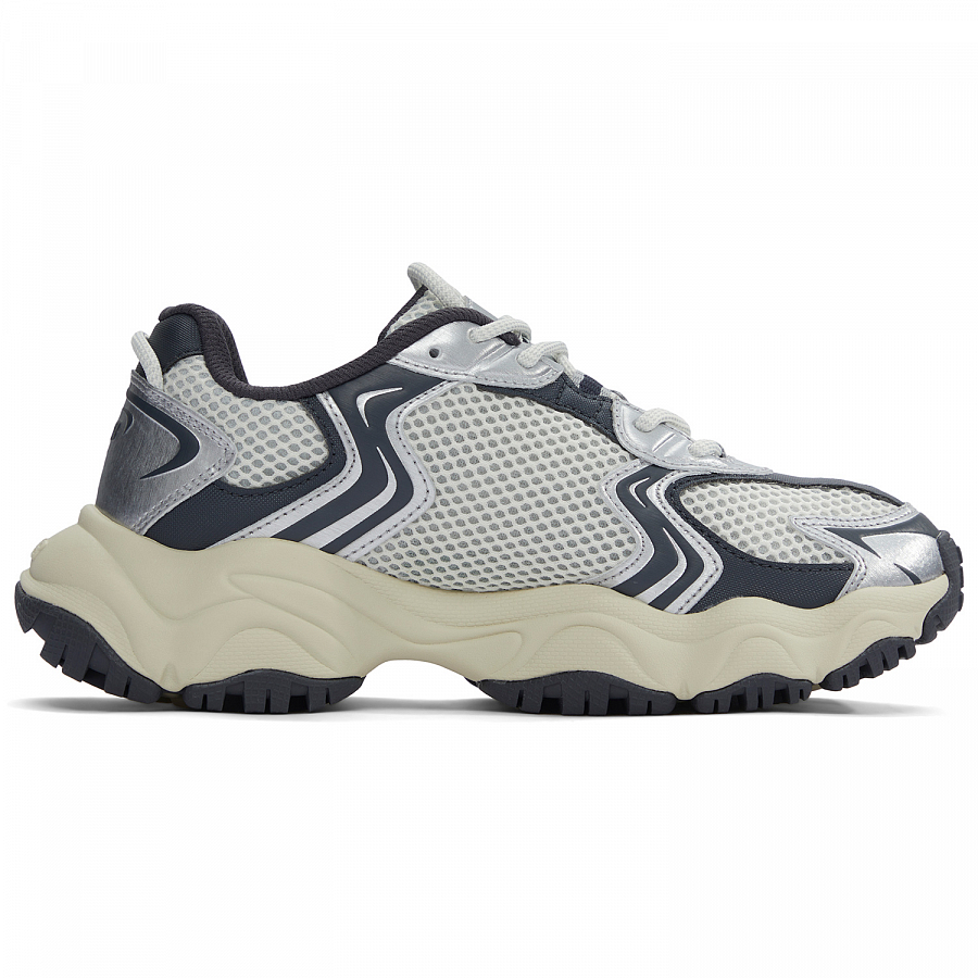 MLB New York Yankees Anti Slip Wear Resistant Low Top Chunky Sneakers Unisex Charcoal Gray