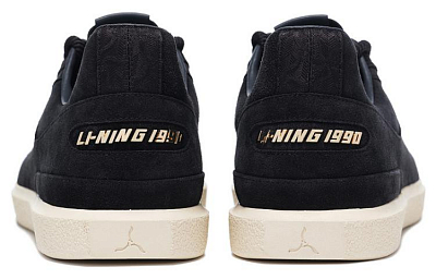 LI NING 1990 Clouds Anti Slip Wear Resistant Low Top Skateboard Shoes Men's Charcoal Black
