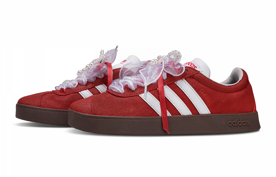 Adidas Neo VL Court 2.0 Skateboard Shoes Unisex Low Top Red White купить в интернет-магазине Yoocart с быстрой доставкой по России.