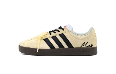 Adidas Neo VL Court 2.0 Low Top Skateboard Shoes Unisex Lemon