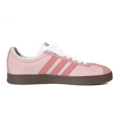 Adidas Neo VL Court 2.0 Abrasion Resistant Low Top Skateboard Shoes Unisex Pink