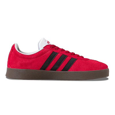 Adidas Neo VL Court 2.0 Anti Slip Wear Resistant Low Top Skateboard Shoes Unisex Red Black