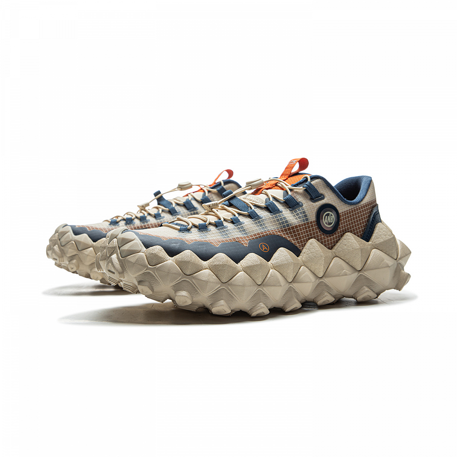 ANB x LiNing Anti Slip Wear Resistant Low Top Casual Shoes Unisex Rabbit Fur Gray
