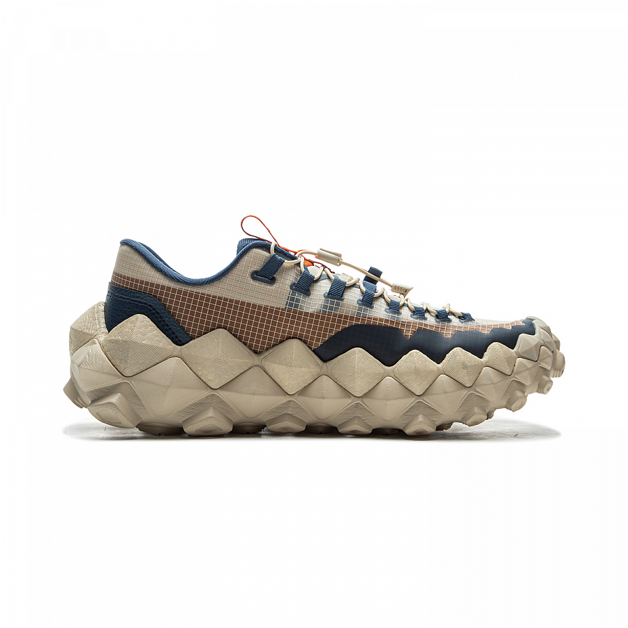 ANB x LiNing Anti Slip Wear Resistant Low Top Casual Shoes Unisex Rabbit Fur Gray