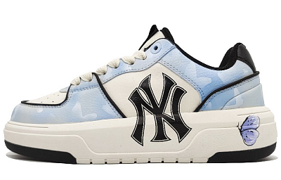 MLB Chunky Liner Anti-Slip Wear-Resistant Low-Top Skateboard Shoes Unisex Butterfly Blue