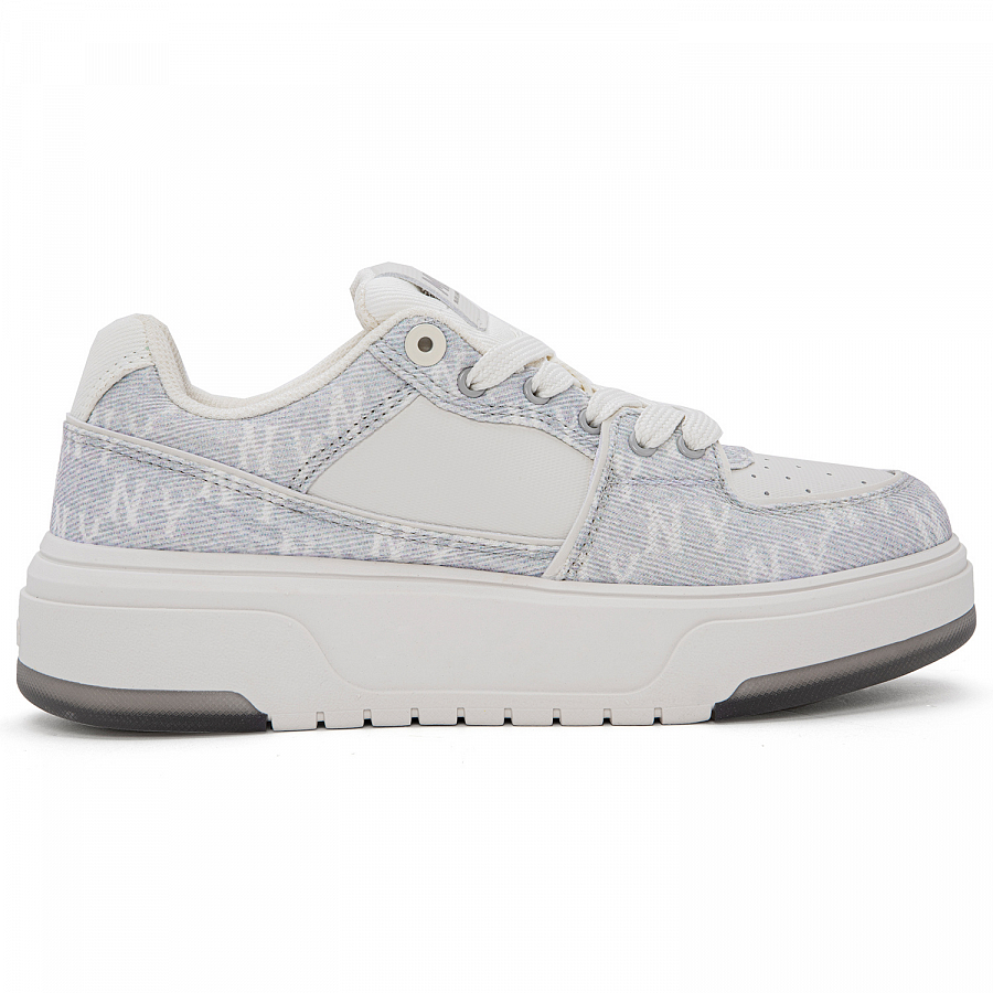 MLB New York Yankees Anti-Slip Wear-Resistant Low-Top Skateboard Shoes Unisex Gray