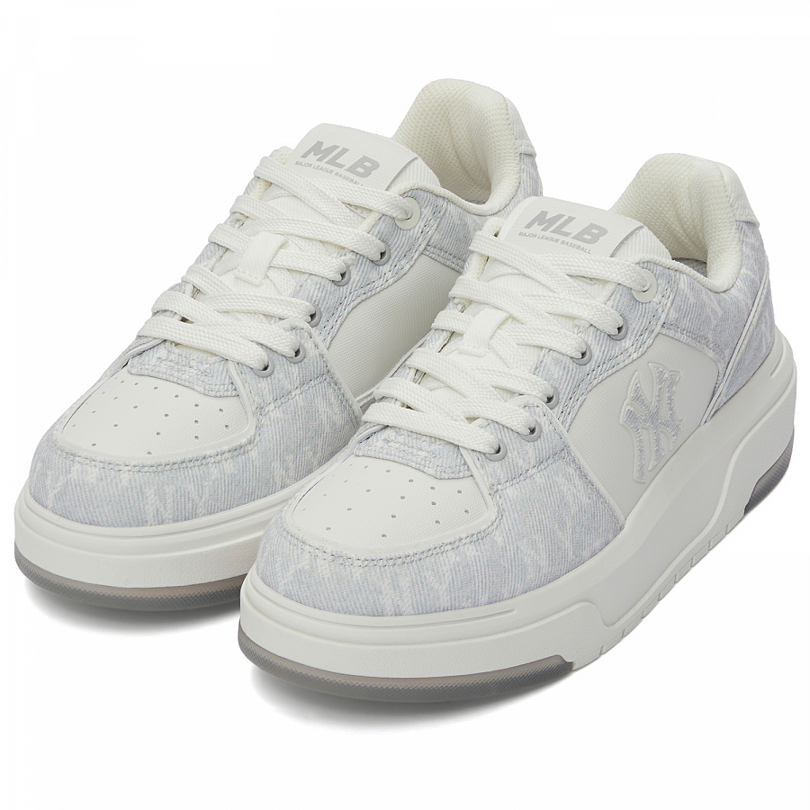MLB New York Yankees Anti-Slip Wear-Resistant Low-Top Skateboard Shoes Unisex Gray