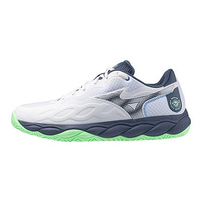 Mizuno Wave Enforce Cushioned Wear-Resistant Coverage Low-Top Tennis Shoes Unisex White