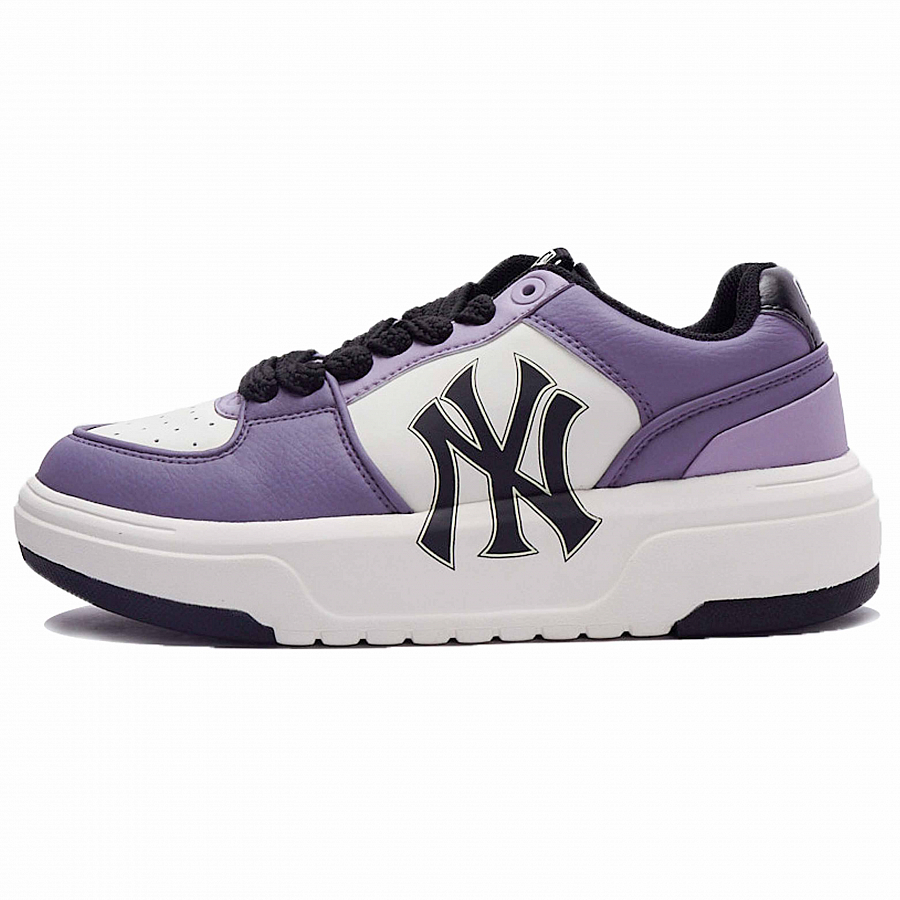 MLB Chunky Liner Skateboard Shoes Unisex Low-Top White/Purple/Black
