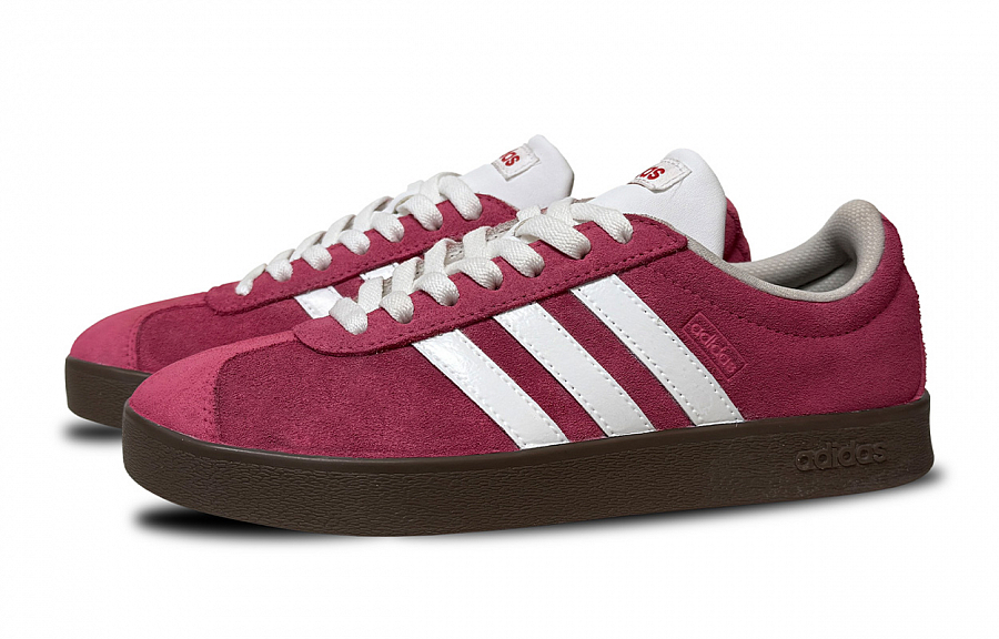 Adidas Neo VL Court Lifestyle Abrasion Resistant Low Top Skateboard Shoes Unisex Red White купить в интернет-магазине Yoocart с быстрой доставкой по России.