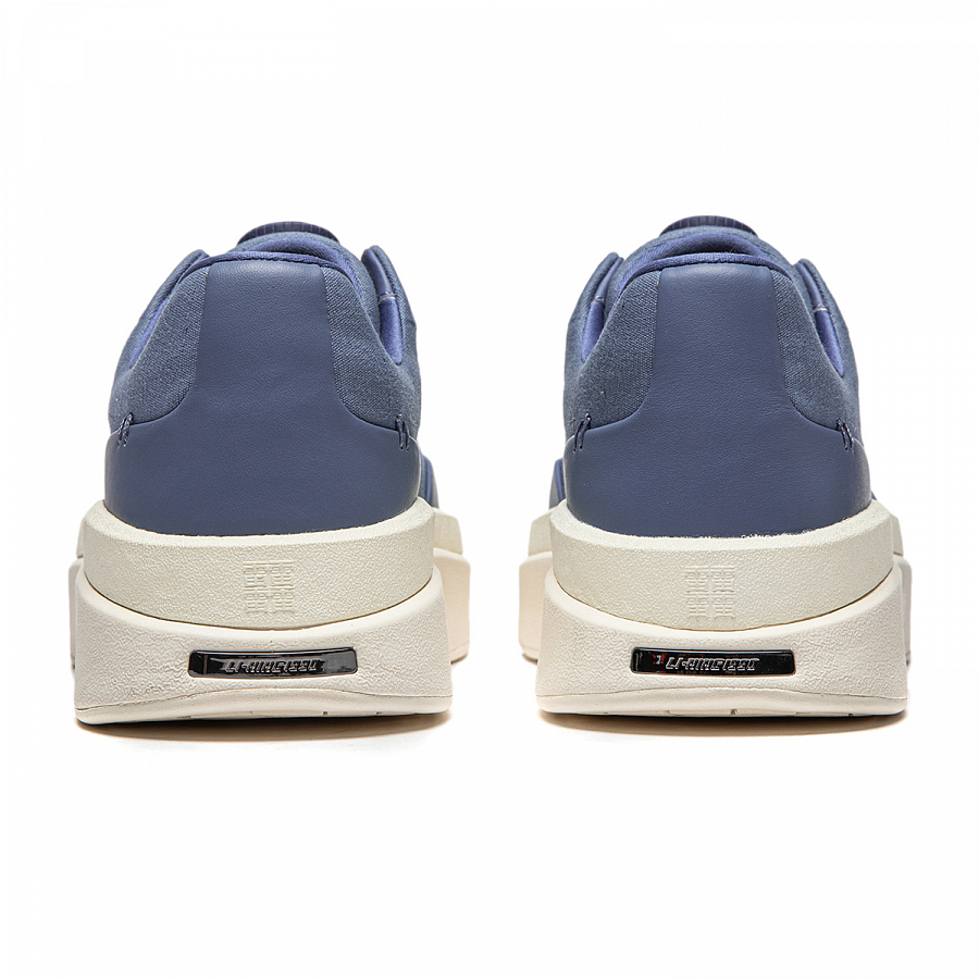 LI NING 1990 Commuter Series Cushioning, Wear Resistant Low Top Casual Shoes Men's Dusty Blue