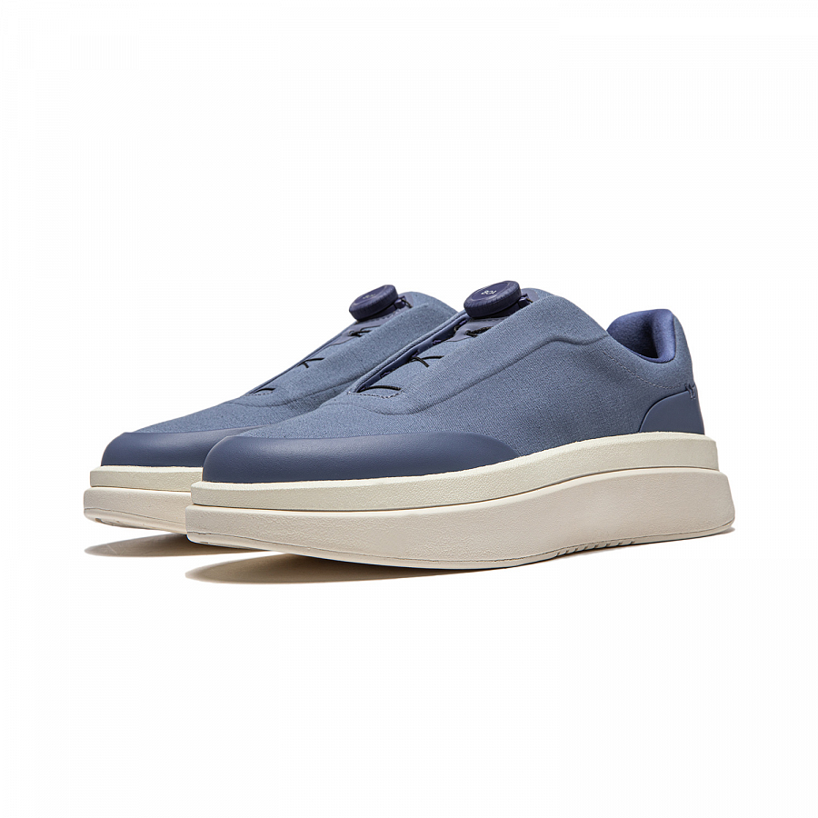 LI NING 1990 Commuter Series Cushioning, Wear Resistant Low Top Casual Shoes Men's Dusty Blue