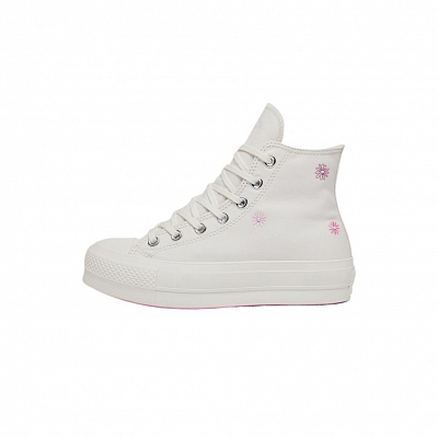 Converse All Star Lift Wear-Resistant High-Top Skateboard Shoes Women's White