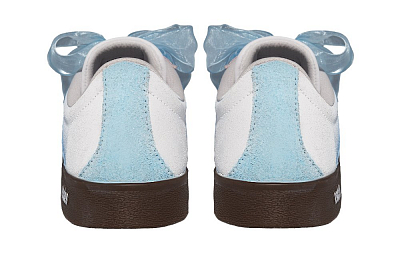 Adidas Neo VL Court Lifestyle Sea Blue Cloud Yarn Anti Slip Wear Resistant Low Top Skateboard Shoes Unisex Light Blue
