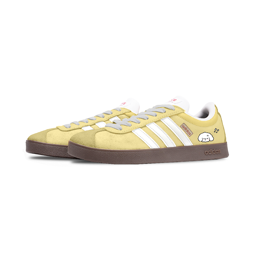 Adidas Neo VL Court 2.0 Skateboard Shoes Unisex Low Top Yellow купить в интернет-магазине Yoocart с быстрой доставкой по России.