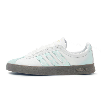 Adidas Neo VL Court 2.0 Classic Ripple Blue Wave Abrasion Resistant Low Top Skateboard Shoes Unisex Blue
