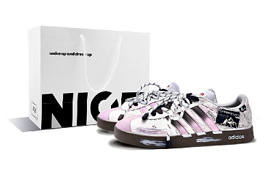Adidas Neo VL Court Lifestyle Skateboard Shoes Unisex Low Top White/Pink
