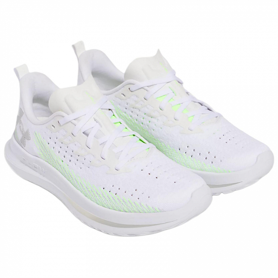 Under Armour Velociti 4 Slip Resistant, Breathable, Lightweight Rebound Low Top Running Shoes Women's White