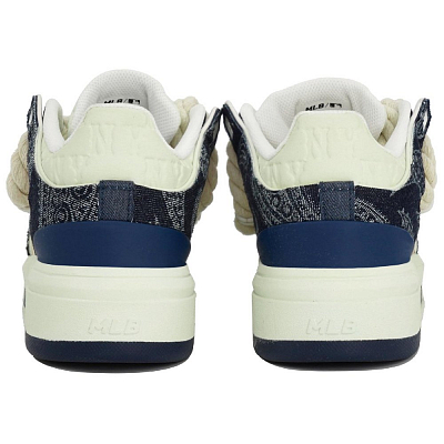 MLB Chunky Liner LTDZ Journey Box Anti-Slip Wear-Resistant Low-Top Casual Shoes Unisex Blue Beige