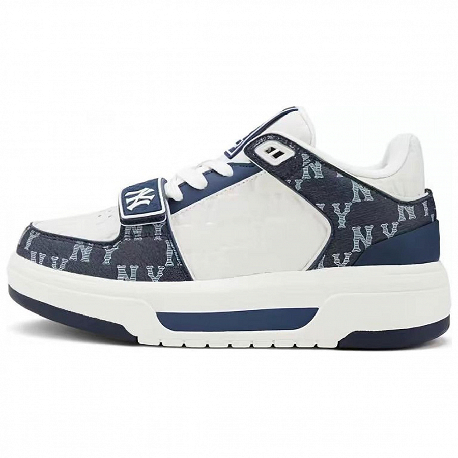 MLB Chunky Liner LTDZ Journey Box Anti-Slip Wear-Resistant Low-Top Casual Shoes Unisex Blue Beige