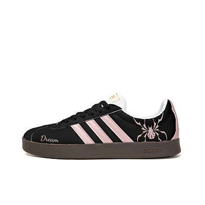 Adidas Neo VL Court 2.0 Anti-Slip Wear-Resistant Low-Top Skateboard Shoes Unisex Black Pink