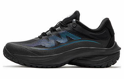 361° Cushioning Anti-Slip And Wear-Resistant Low-Top Running Shoes Women's Black Blue