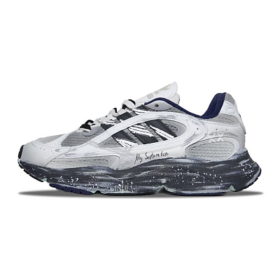 Adidas Originals Ozmillen Cushioning Abrasion Resistant Breathable Low Top Running Shoes Unisex Gray Black