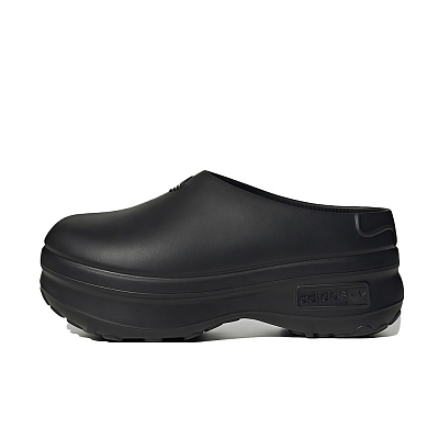 Adidas Originals AdiFOM Stan Smith Mule Rubber Sole Slip Resistant Closed Toe Slippers Women's Black