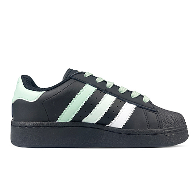 Adidas Originals SUPERSTAR XLG Anti Slip Wear Resistant Low Top Skateboard Shoes Unisex Black