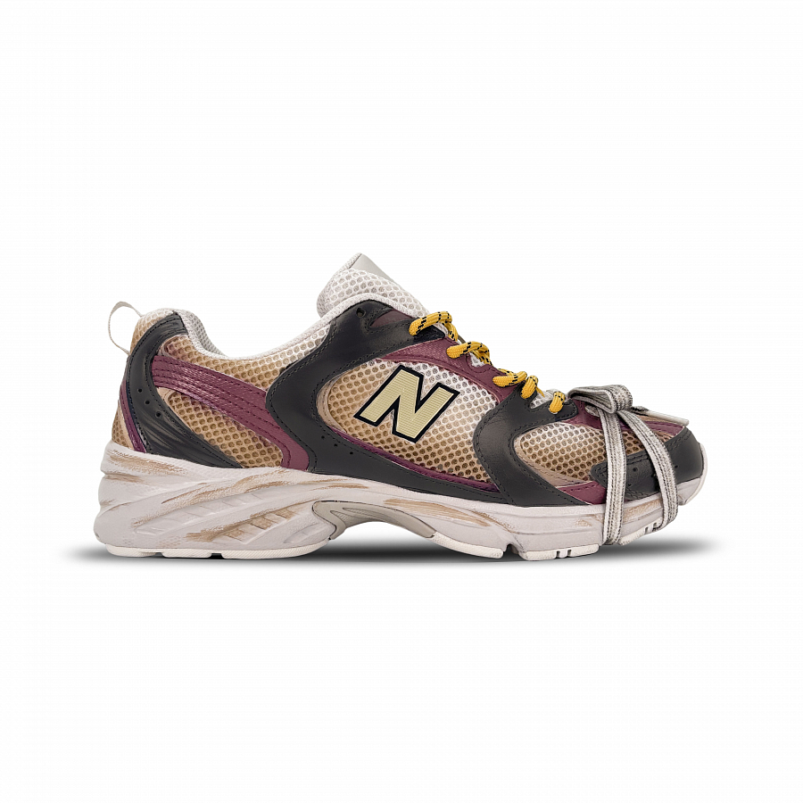New Balance NB 530 Cushioned Slip-Resistant Abrasion-Resistant Low-Top Running Shoes Unisex Black Red Brown купить в интернет-магазине Yoocart с быстрой доставкой по России.