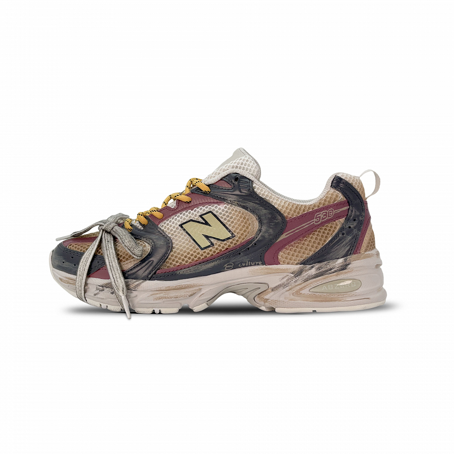 New Balance NB 530 Cushioned Slip-Resistant Abrasion-Resistant Low-Top Running Shoes Unisex Black Red Brown купить в интернет-магазине Yoocart с быстрой доставкой по России.