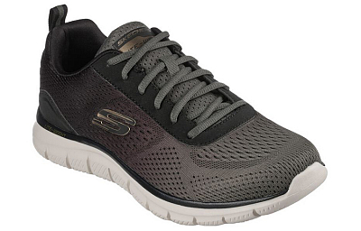 Skechers Track RIPKENT Low Top Casual Shoes Men's Black White
