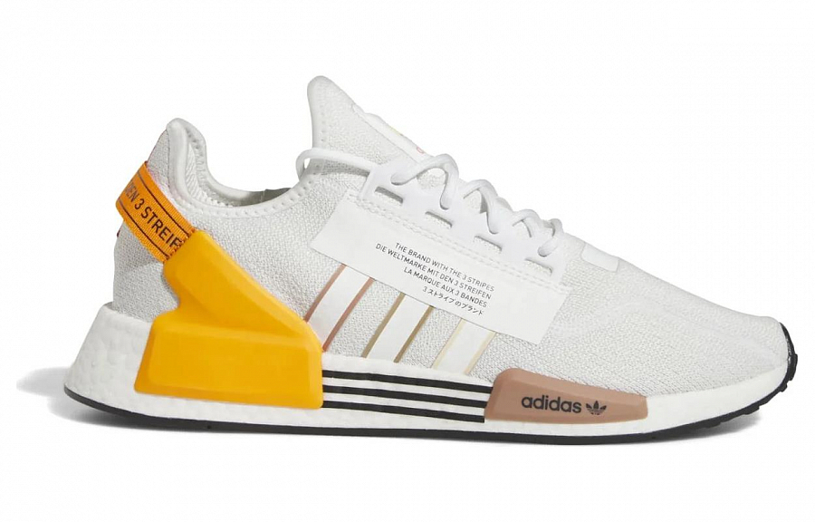 Adidas NMD_R1 V2 'White Bright Orange' купить в интернет-магазине Yoocart с быстрой доставкой по России.