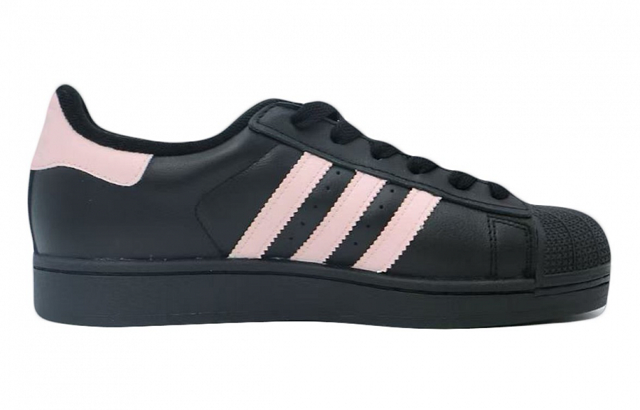 Adidas Originals Superstar 2 Anti Slip Wear Resistant Low Top Skateboard Shoes Unisex Black Pink купить в интернет-магазине Yoocart с быстрой доставкой по России.