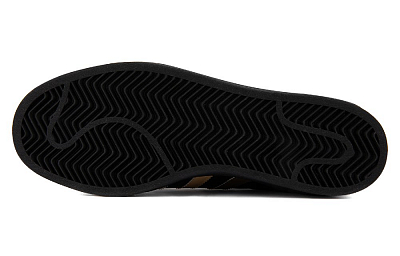 Adidas Originals SUPERSTAR Abrasion Resistant Low Top Skateboard Shoes Unisex Black Brown
