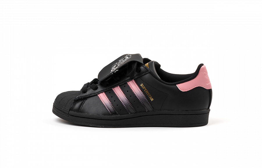 Adidas Originals SUPERSTAR Abrasion Resistant Low Top Skateboard Shoes Unisex Black Pink купить в интернет-магазине Yoocart с быстрой доставкой по России.