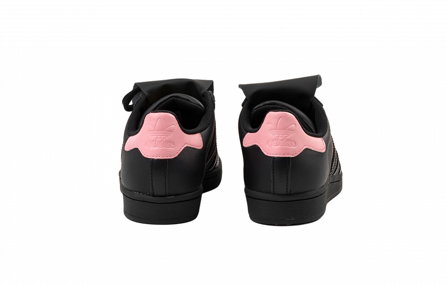 Adidas Originals SUPERSTAR Abrasion Resistant Low Top Skateboard Shoes Unisex Black Pink купить в интернет-магазине Yoocart с быстрой доставкой по России.