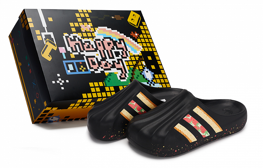 Adidas Originals AdiFOM SUPERSTAR MULE Slip Resistant Closed Toe Slippers Unisex Black Red Yellow купить в интернет-магазине Yoocart с быстрой доставкой по России.