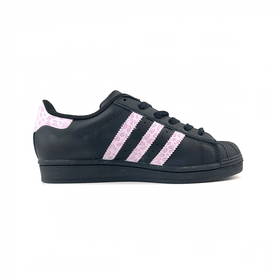 Adidas Originals SUPERSTAR Sweet Pink Leopard Anti Slip Wear Resistant Low Top Skateboard Shoes Unisex Black Pink купить в интернет-магазине Yoocart с быстрой доставкой по России.