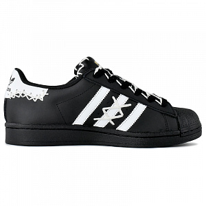 Adidas Originals SUPERSTAR Low Top Skateboard Shoes Unisex Black White 1 3410980